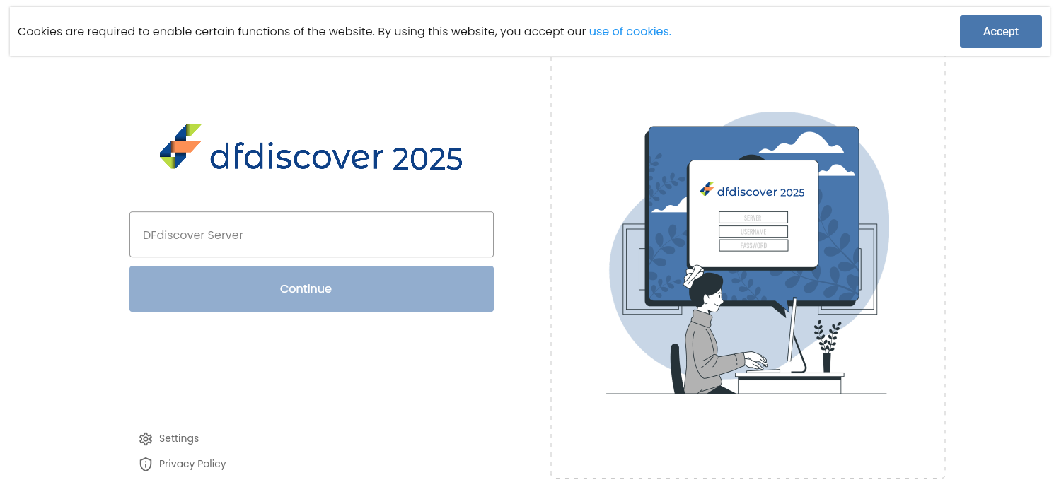 Server Selection Page
