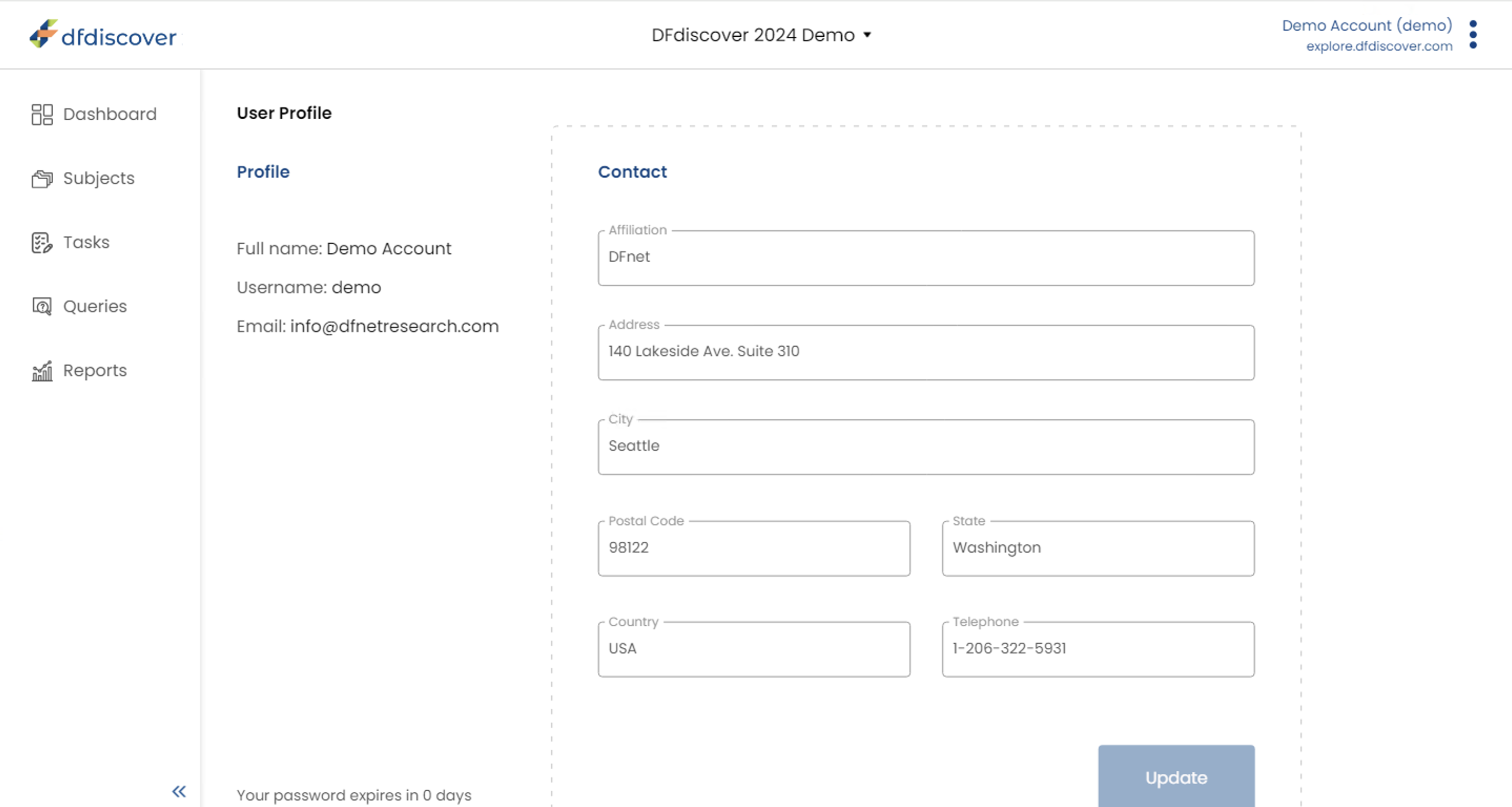 User Profile Page