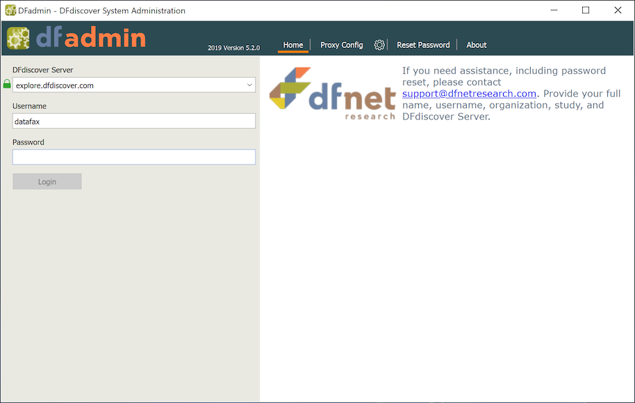 Typical login dialog appearance