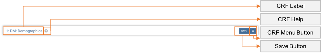 Data Entry Form Header