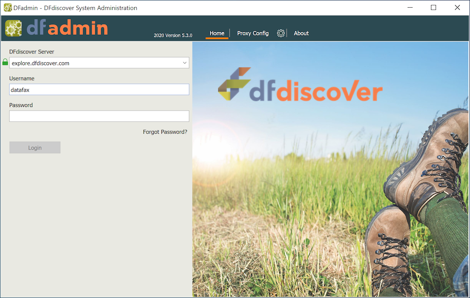 Typical login dialog appearance