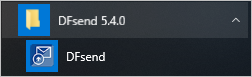 Accessing DFsend from the Windows Start menu