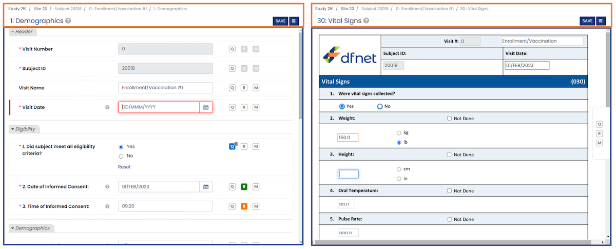 Data Entry Form