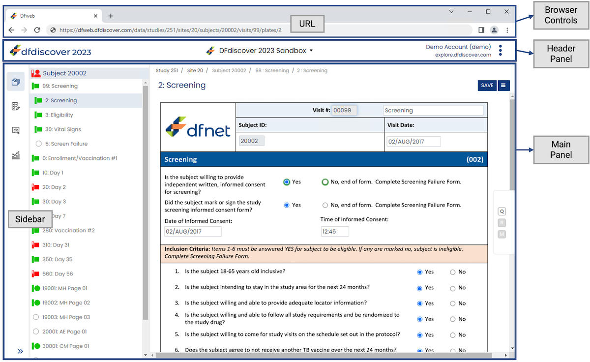 Application Layout