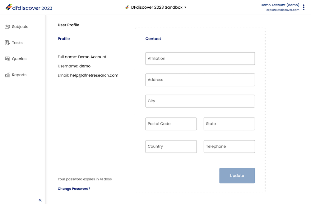 User Profile Page
