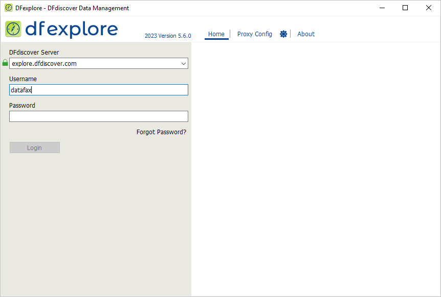 Typical login dialog appearance