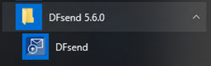 Accessing DFsend from the Windows Start menu