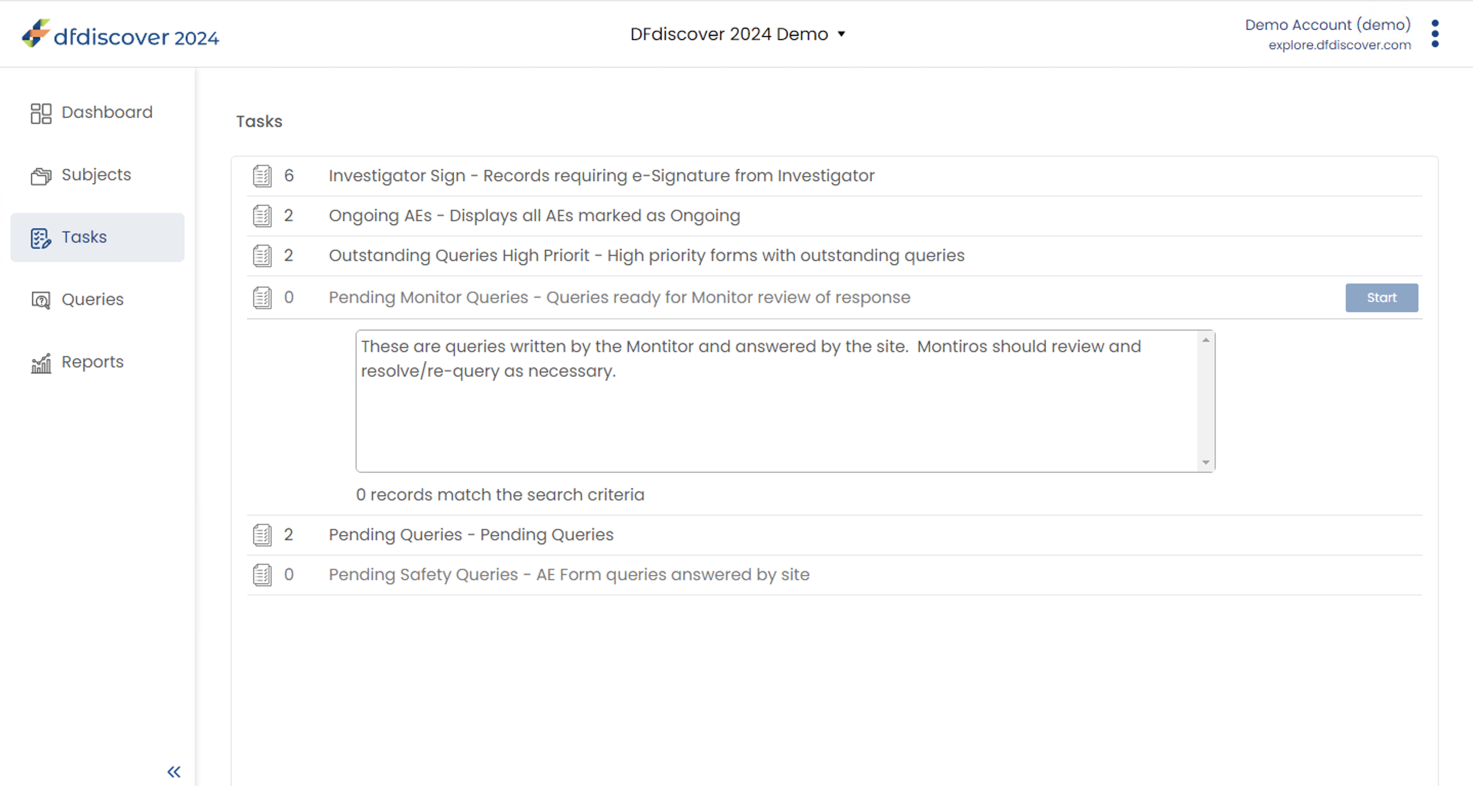 Tasks Page