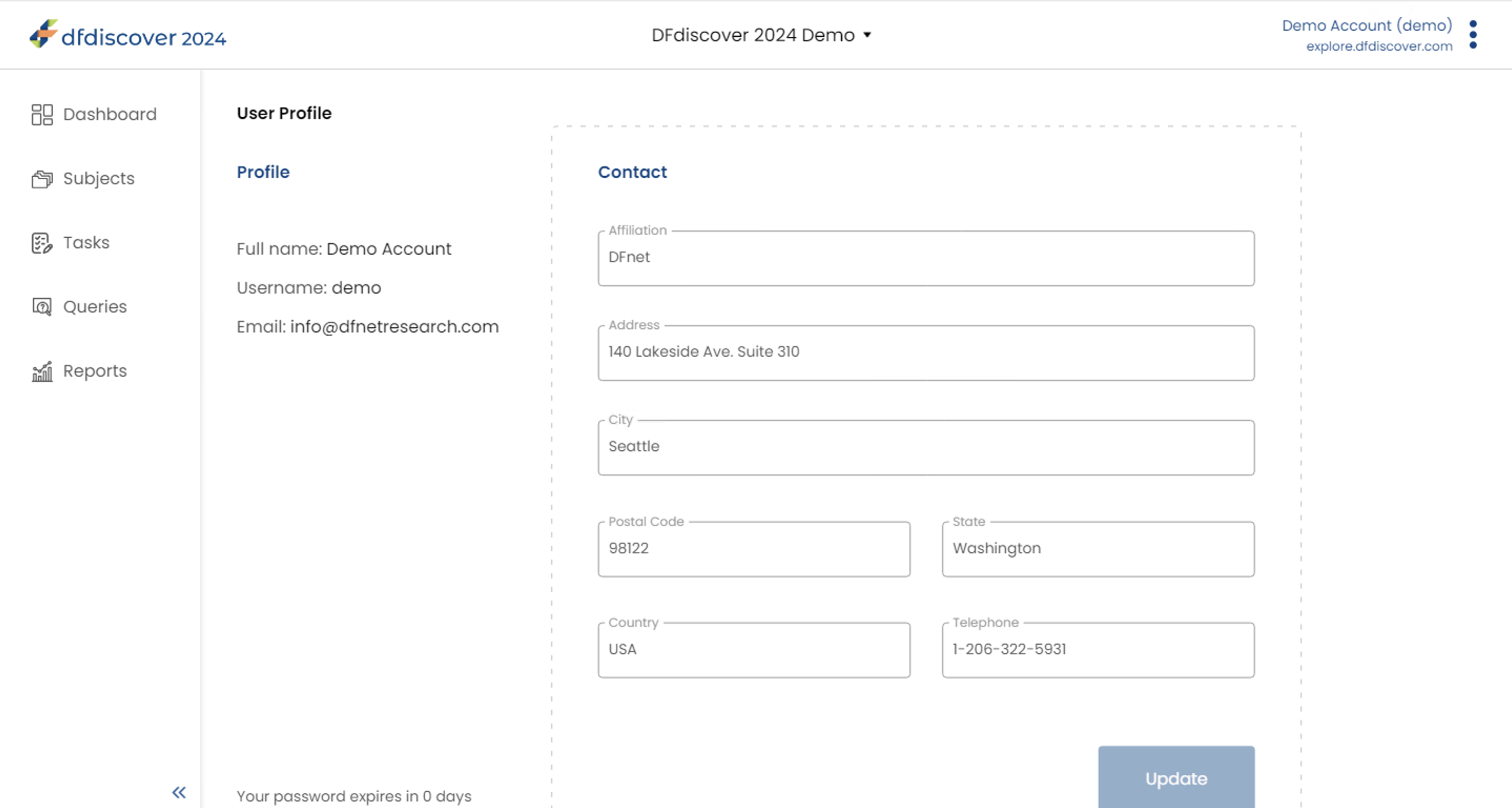 User Profile Page