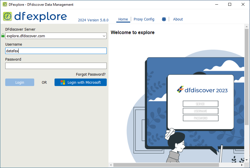 Typical login dialog appearance