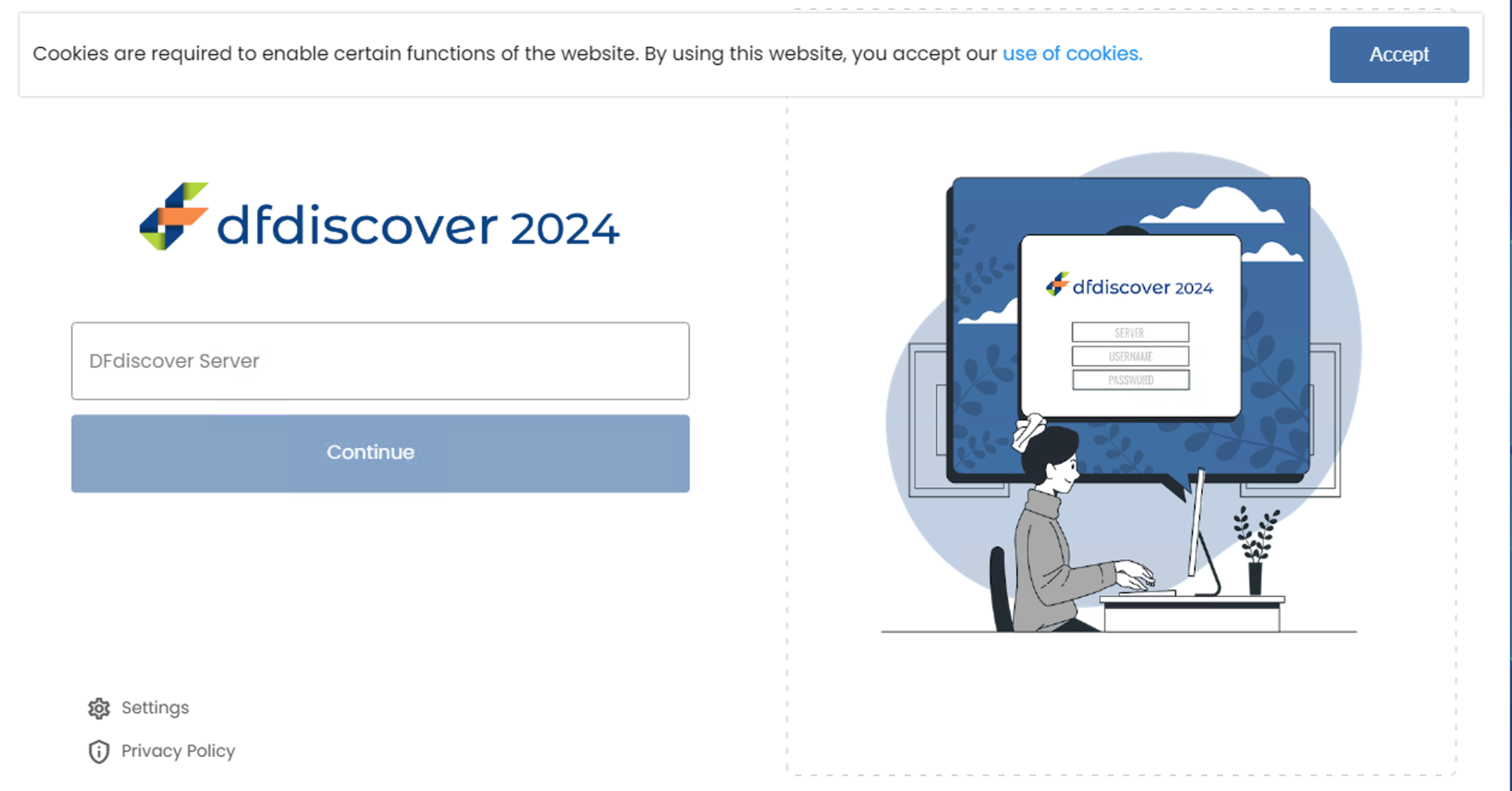 Server Selection Page