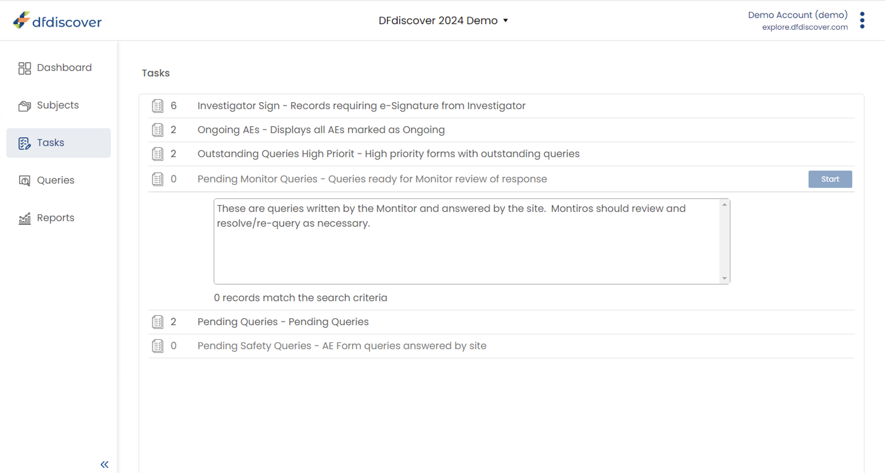 Tasks Page