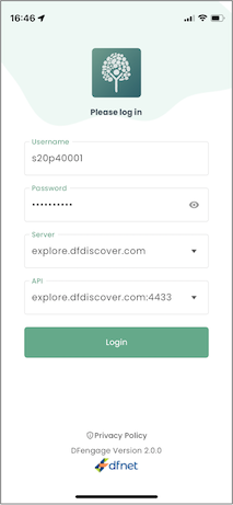 DFengage login