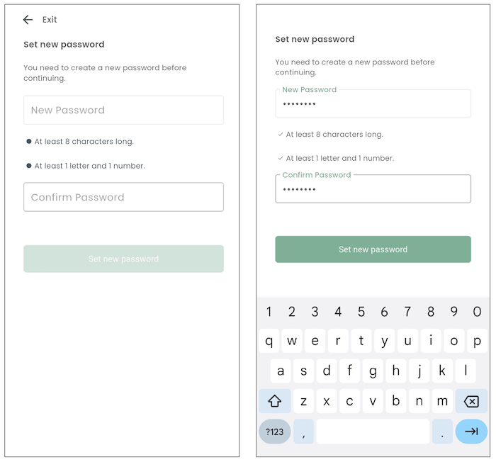 DFengage set password
